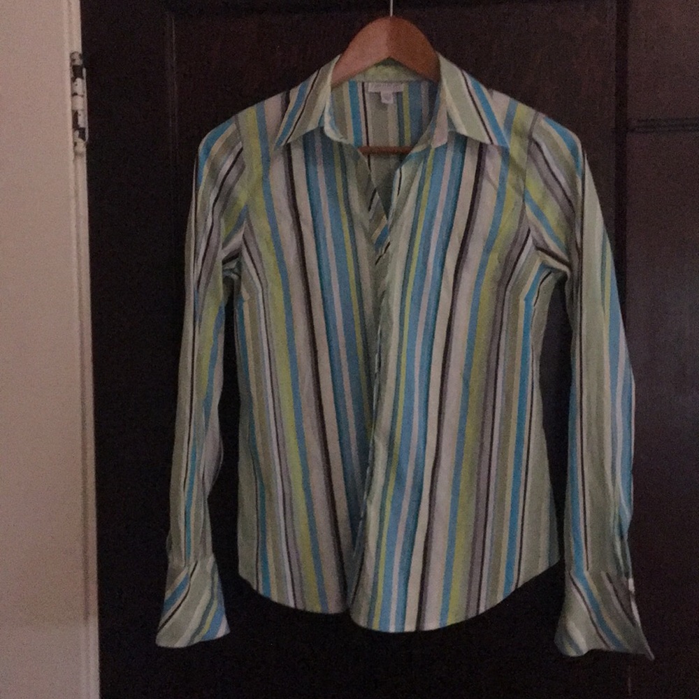Pin Striped Button Down With Some Stretch - image 1